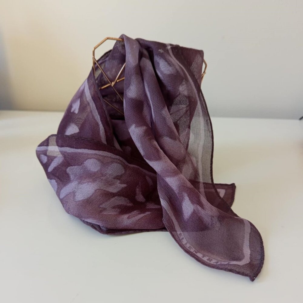 Vintage Ellen Tracy 100% Silk Scarf